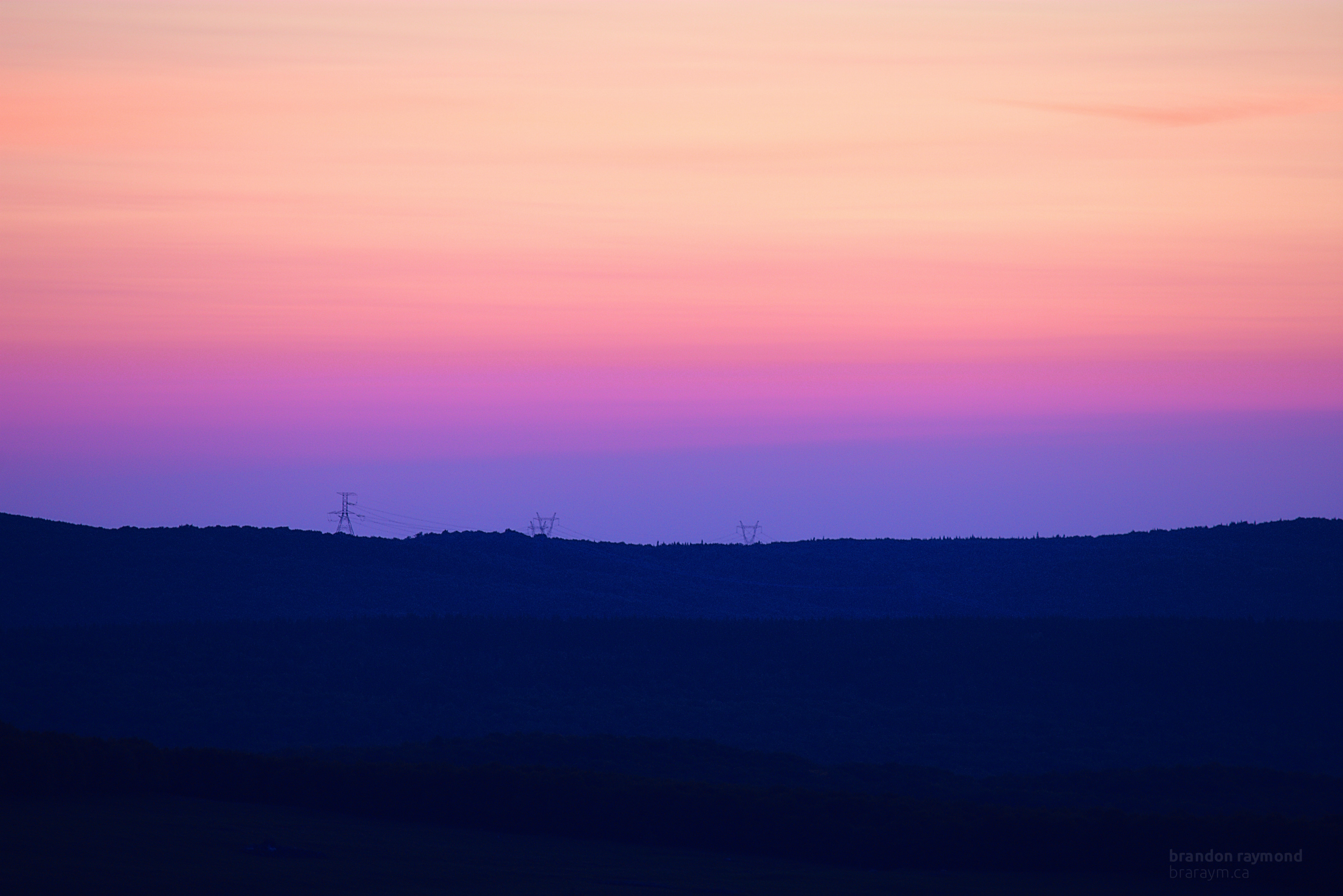 horizon at sunset